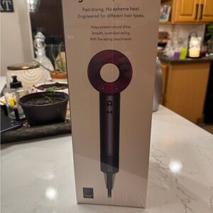 Dyson Hair Dryer in Black and Purple